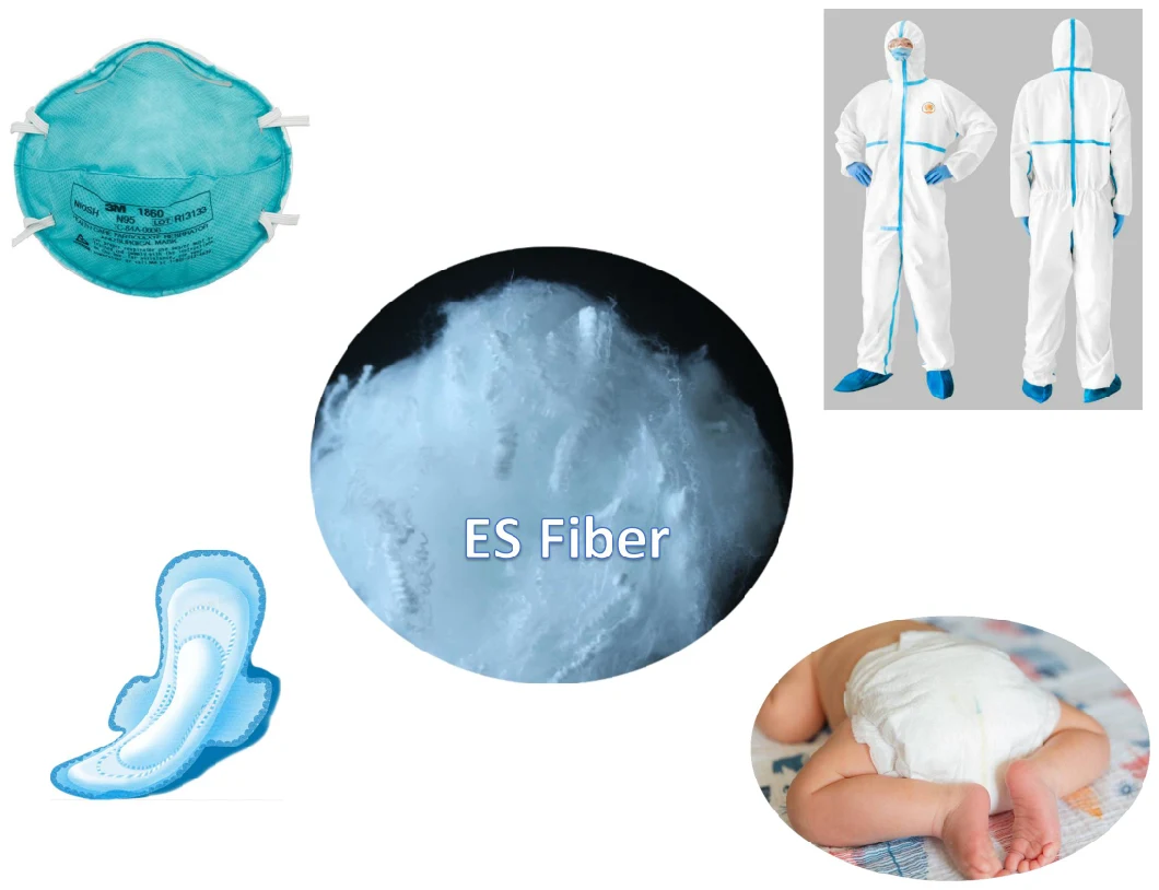 Bico Fiber Composite Es Fiber for Sanitary Napkins