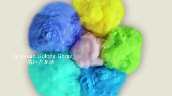 Es PE/Pet Bico Colored Fiber for Hygiene Industry